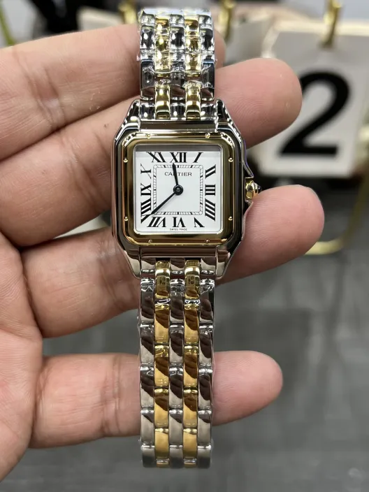 Cartier カルティエ パンテール 腕時計 レディース ロレックス風 ミニサイズ シルバー&ゴールド