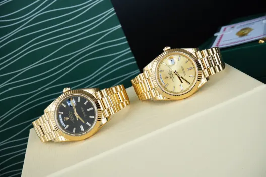 ROLEX ロレックス 星期日 型 腕時計 メンズ 自動巻き 機械式 40mm 18k金 全2色