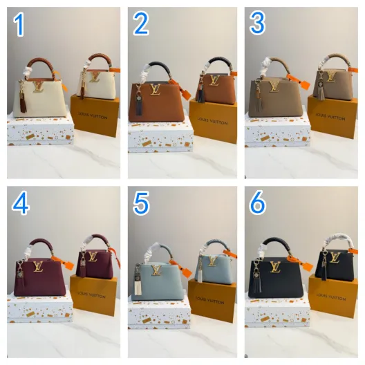 Louis Vuitton カプシーヌ MINI/BB　ルイヴィトン CAPUCINES MINI/BB　レザー　ショルダーバッグ　ハンドバッグ　レディースバッグ　6色