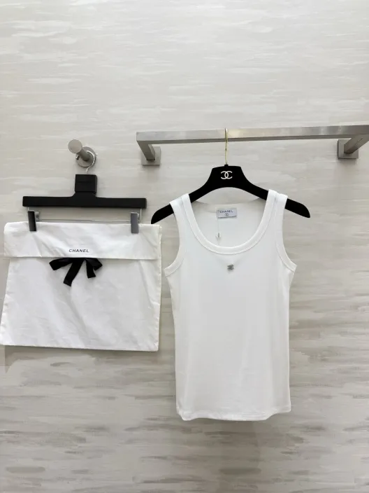 CHANE シャネル シャネル風 タンクトップ レディース Uネック ロングネック 3色展開