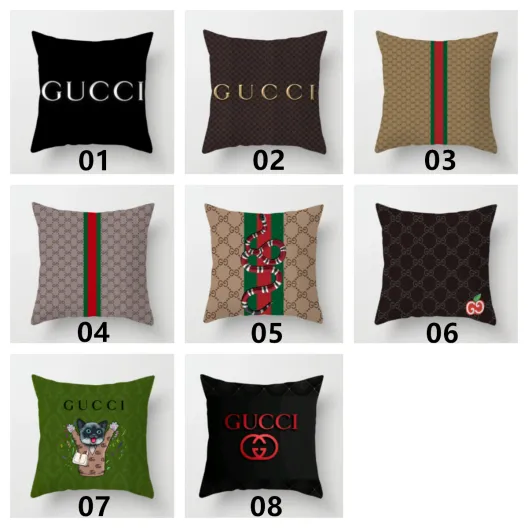 クッションカバー　クッションふわふわ　グッチ　Gucciクッションカバー　リネン/ベルベット　新居プレゼント　8種