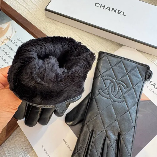 CHANEL シャネル 革手袋 本革 防寒 通勤 ブラック