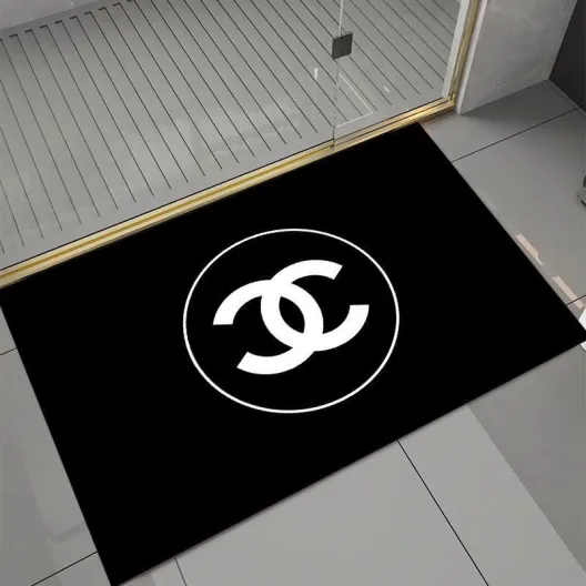CHANEL　シャネル　ブラック　マット　浴室/キッチン/玄関　台所マット　ココマーク