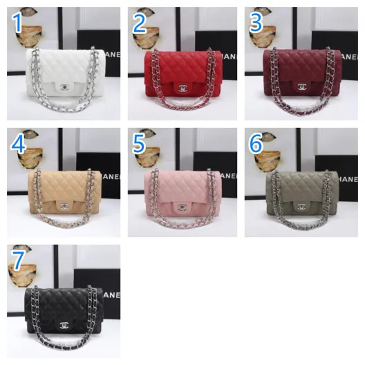 定番人気バッグ　シャネル　CHANEL　マトラッセ25　キャビアスキン　CC ココマーク　Wチェーン　ダブルフラップ　ショルダーバッグ　レディース　バッグ　7色