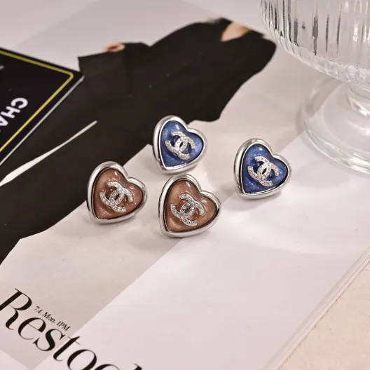CHANEL シャネル レディース ピアス ココマーク ネックレス ブランドジュエリー 上品なアクセサリー ブルー