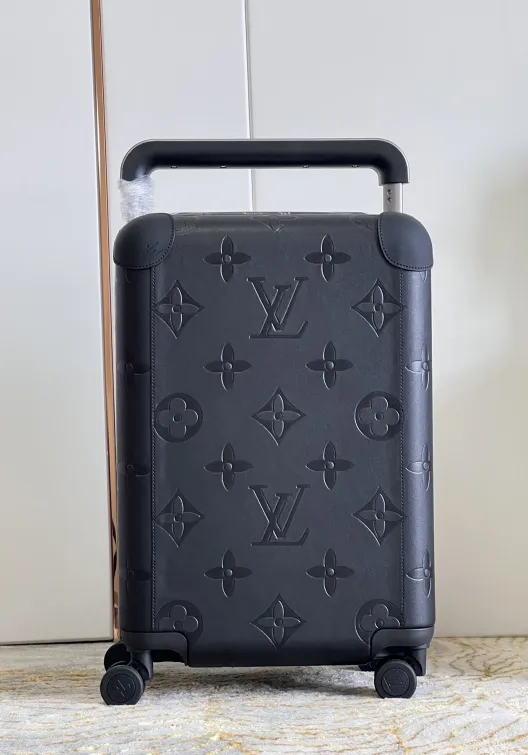 【ルイヴィトン】モノグラム キャリーバッグ ブラック压花 レザーコーナーガード 上品で実用的な旅行コンパニオン