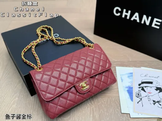 シャネル Classic Flap レディース レッド クラッチ 1色入 🎀
