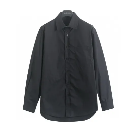 BALENCIAGA バレンシアガ ブラック シャツ 通勤 黄 印花 46/48/50/52 46 48 50 52 ブラック