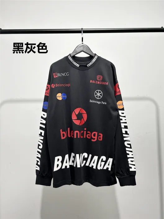BALENCIAGA バレンシアガ ロングスリーブシャツ ブラック