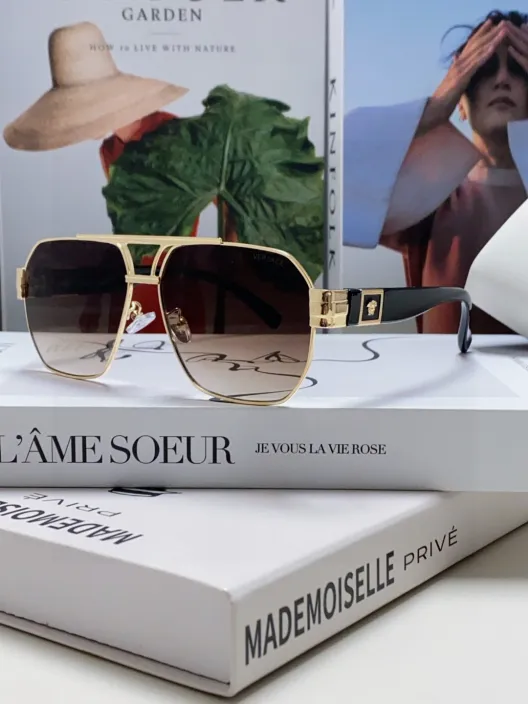 VERSACE ヴェルサーチ メンズ サングラス ゴールドフレーム メディウスヘッドロゴ 31138 ブラック ブラウン ブルー レディース 多色展開