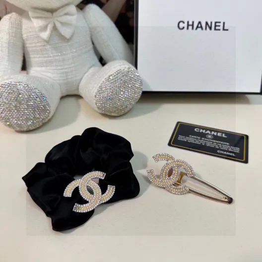 CHANEL シャネル ヘアアクセサリー ヘアピン ヘアクリップ ブラック
